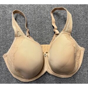 Wacoal Awareness Underwire Bra 853186 Nude Beige Full Coverage Lace 36DDD